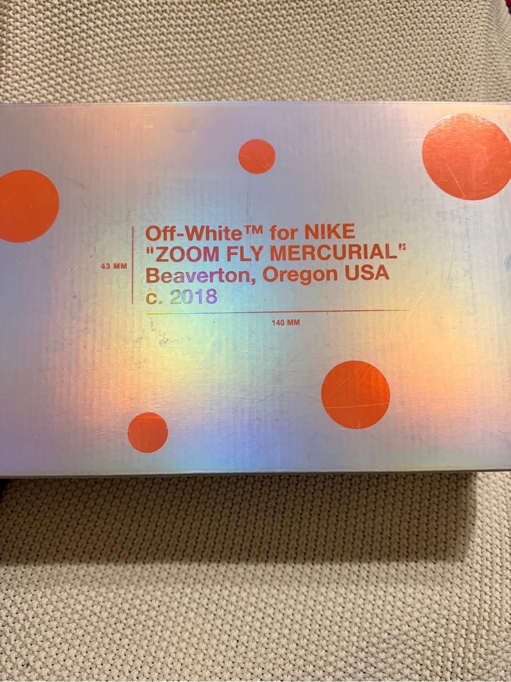 Off-White Nike Holographic Box with Orange Polka Dots